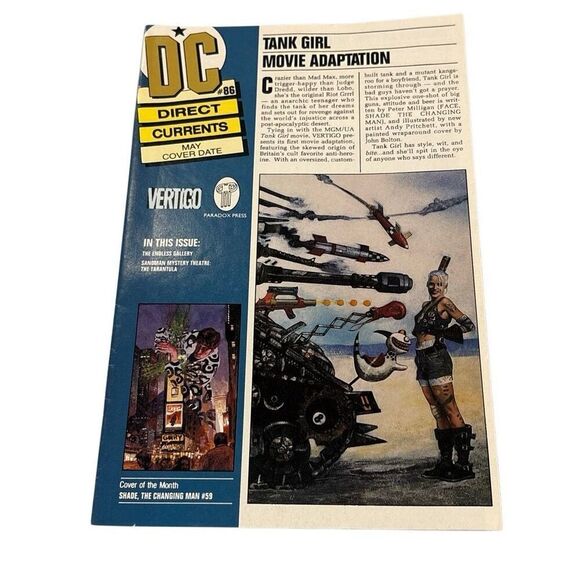 DC Comics Other - DC Direct Currents #86 May1995 Tank Girl Movie Superman #100 Very Good Condition